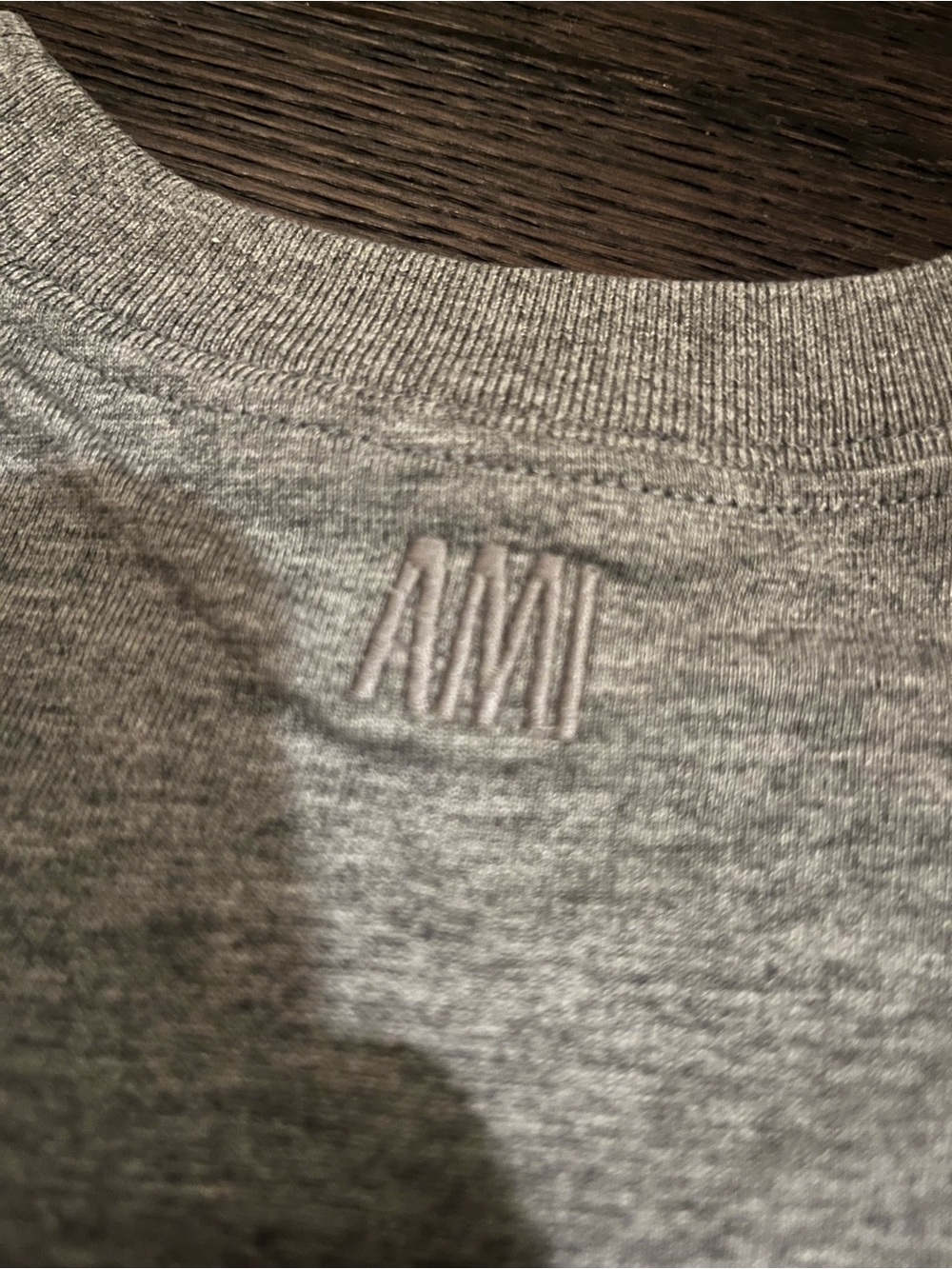 Grey Cotton Ami De Coeur Tshirt TS - Picture 3 of 4